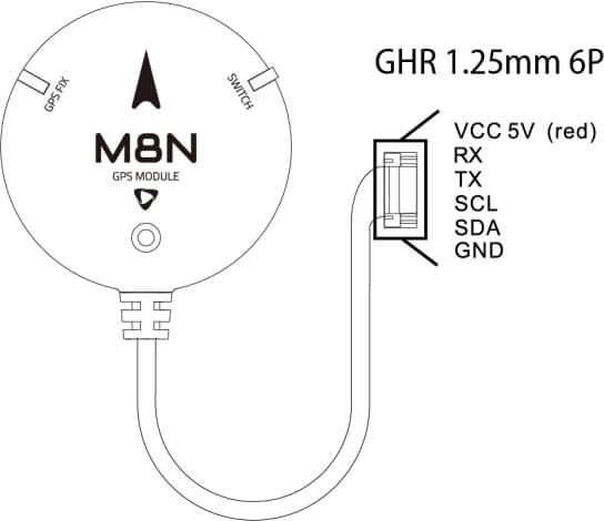 Holybro M8N with Pixhawk 2nd GPS connector