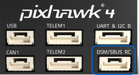 Pixhawk 4 - Radio port for Spektrum receivers