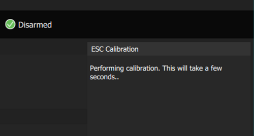 ESC Calibration step 3
