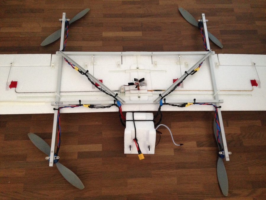 Fun Cub -frame for vtol mounted