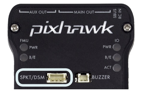 Pixhawk - Radio port for Spektrum receivers