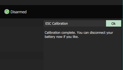 ESC Calibration step 4