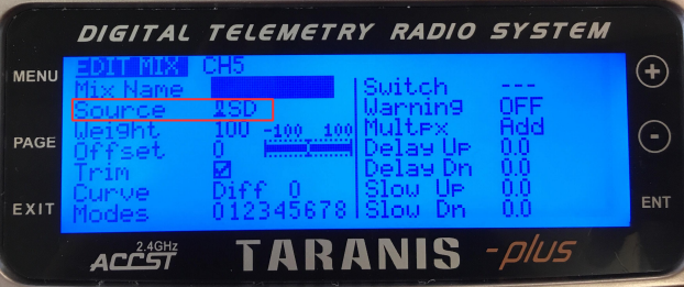 Taranis - Configure channel