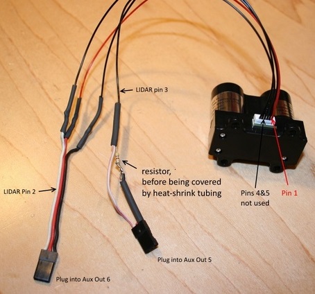 Lidar Lite 2 pins/cabling