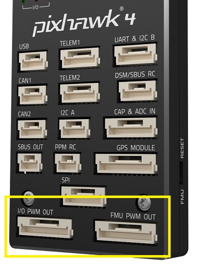 Pixhawk 4 출력 포트