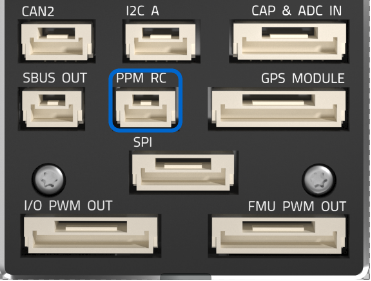 Pixhawk 4 - PPM接收机的信号接口