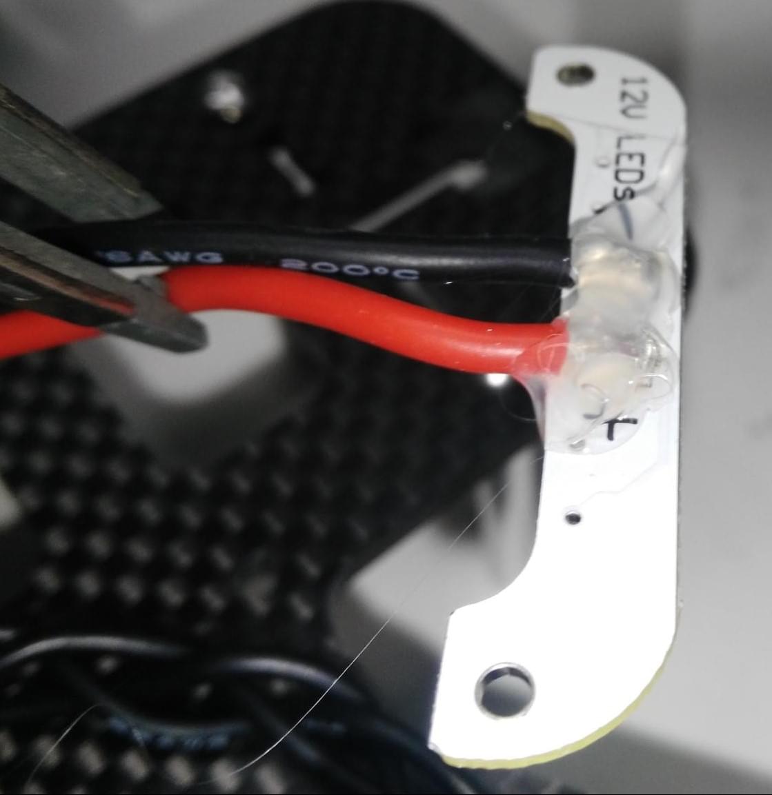Use silicon to isolate LEDs from frame