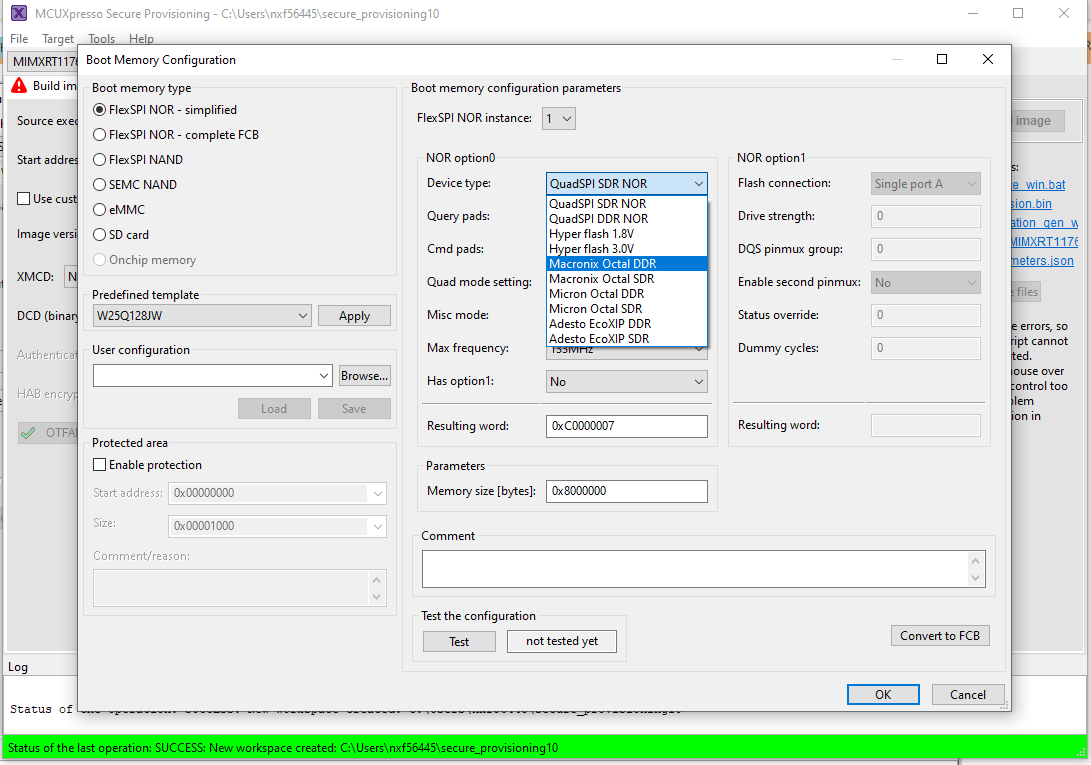 Flash bootloader through Secure provisioning - Step 4