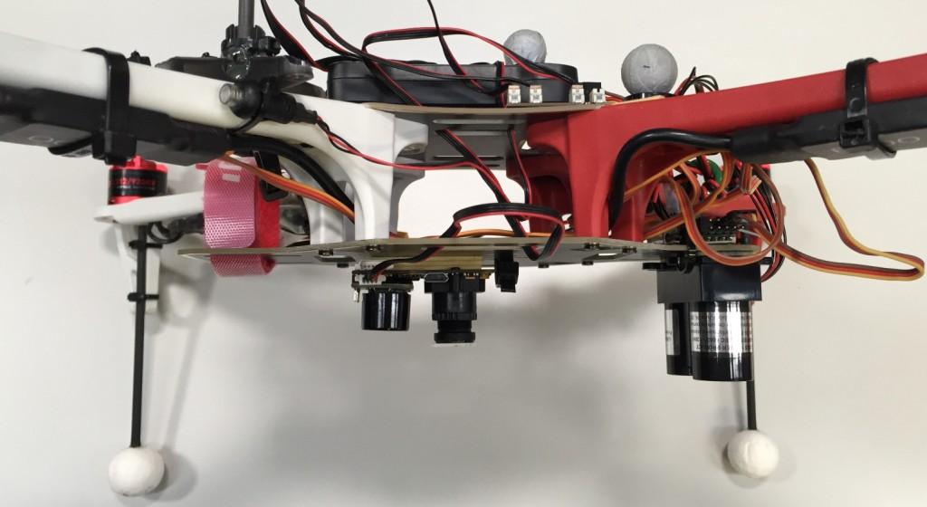 Optical flow lidar attached