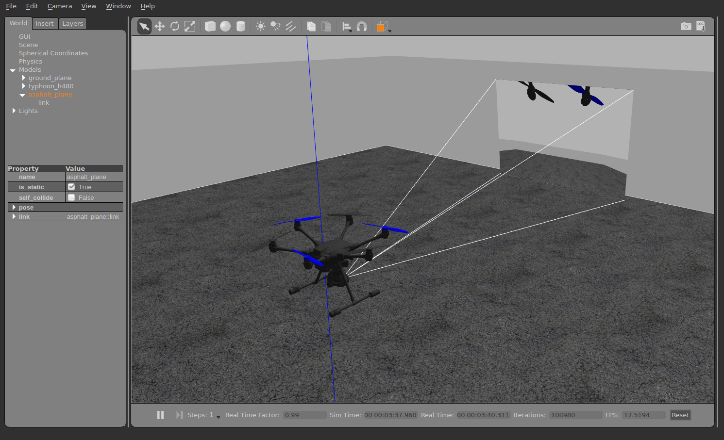 Gazebo Gimbal Simulation