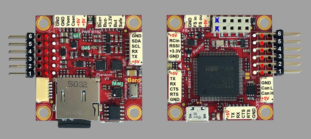 Сірий pixracer подвійний