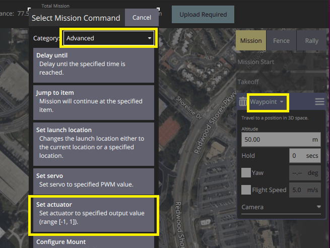 Елемент місії Set actuator