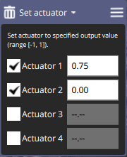 Елемент місії Set actuator