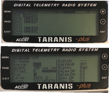 Налаштування перемикача Taranis