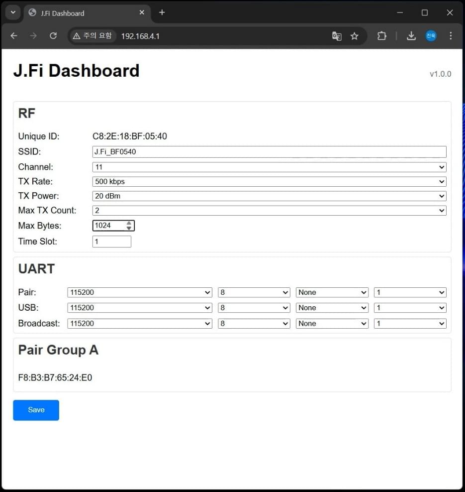 J.Fi Wireless Telemetry Broadcast Communication