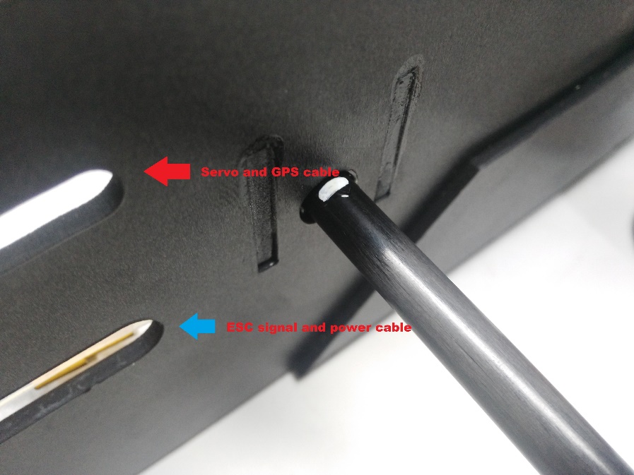 Fuselage holes for cables