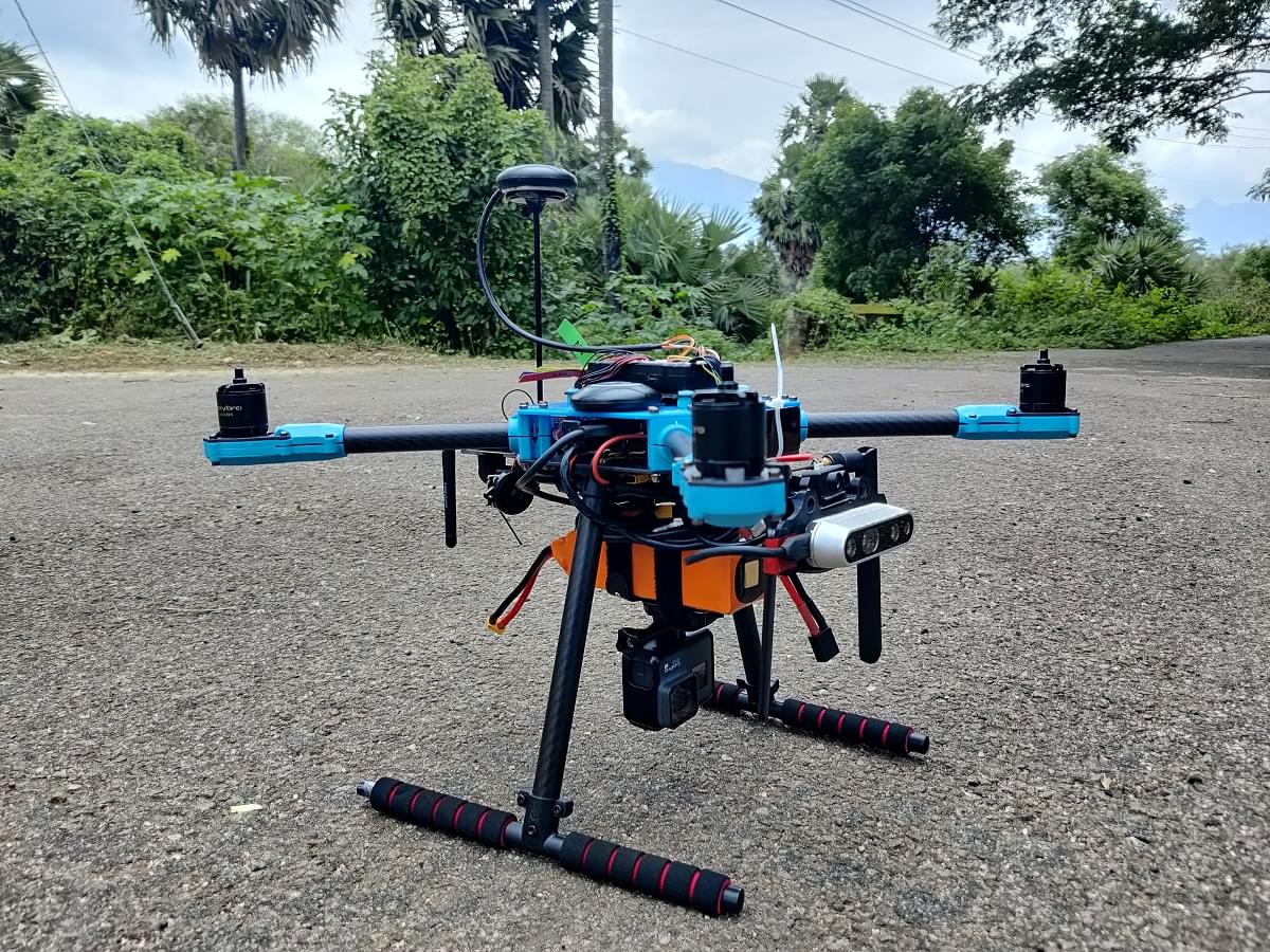 The fully built X500 v2 with props removed
